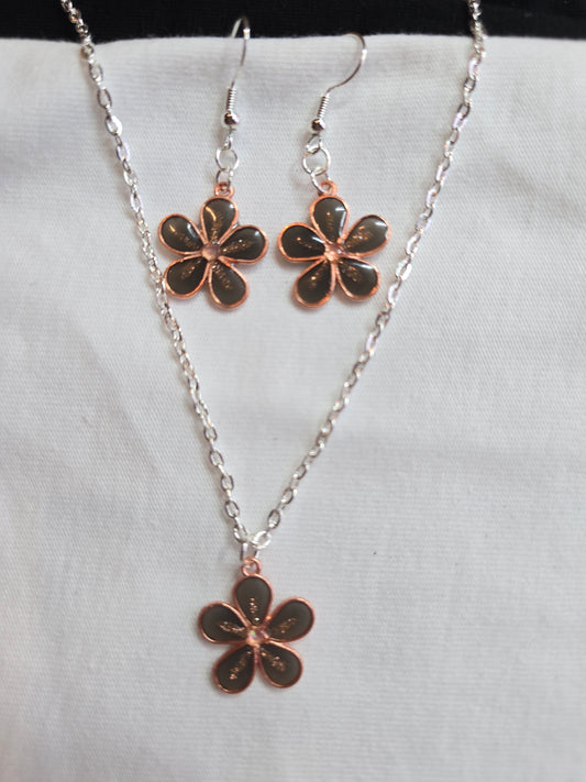 ketting + oorbellen 25049