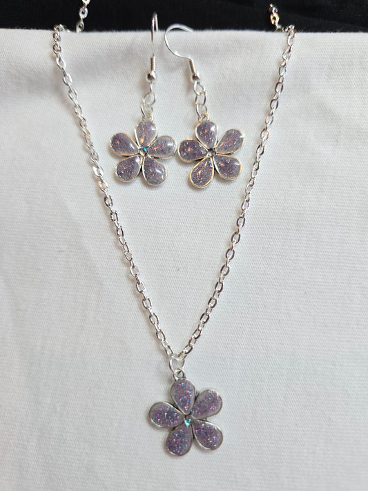 ketting + oorbellen 25048