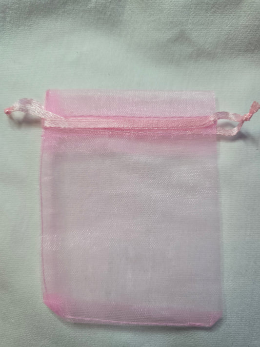 Organza zakje roze