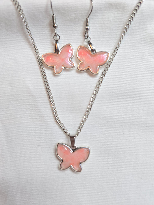 Ketting + oorbellen 25046