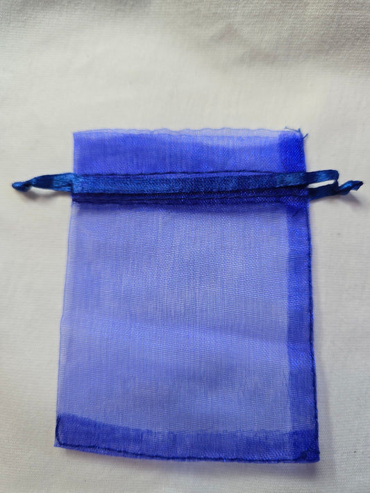 Organza zakje blauw