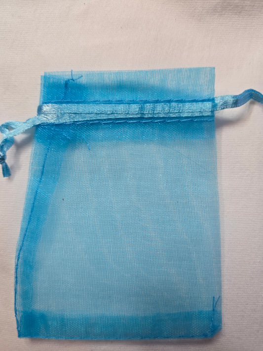 Organza zakje lichtblauw