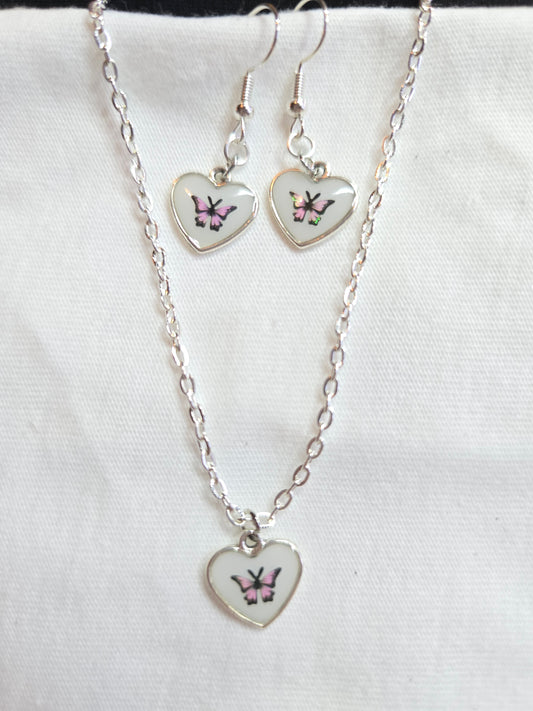 Ketting + oorbellen 25045